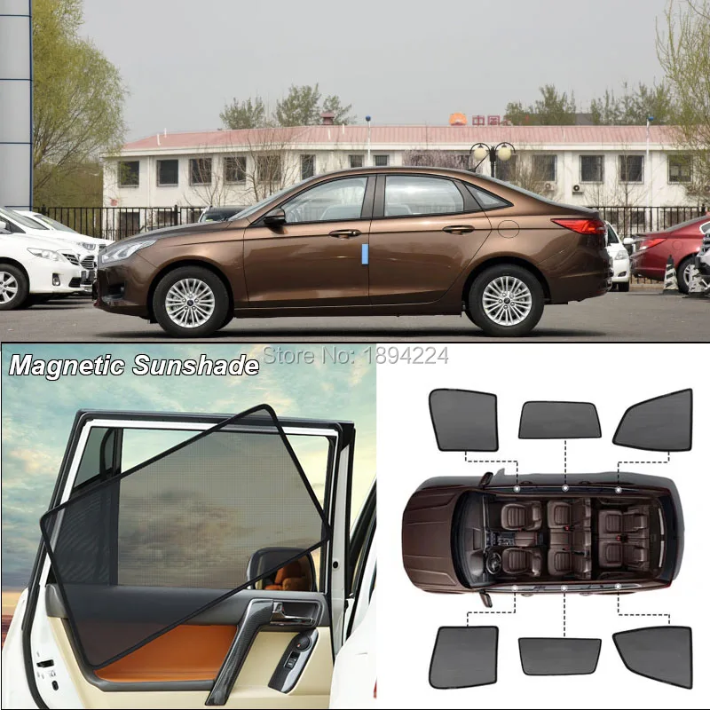 

Car Full Side Windows Magnetic Sun Shade UV Protection Ray Blocking Mesh Visor For Ford Escort 2013