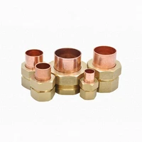 14 38 12 34 1 4 bsp female brass to copper solder cup connector end feed plumbing fitting coupler for air condition
