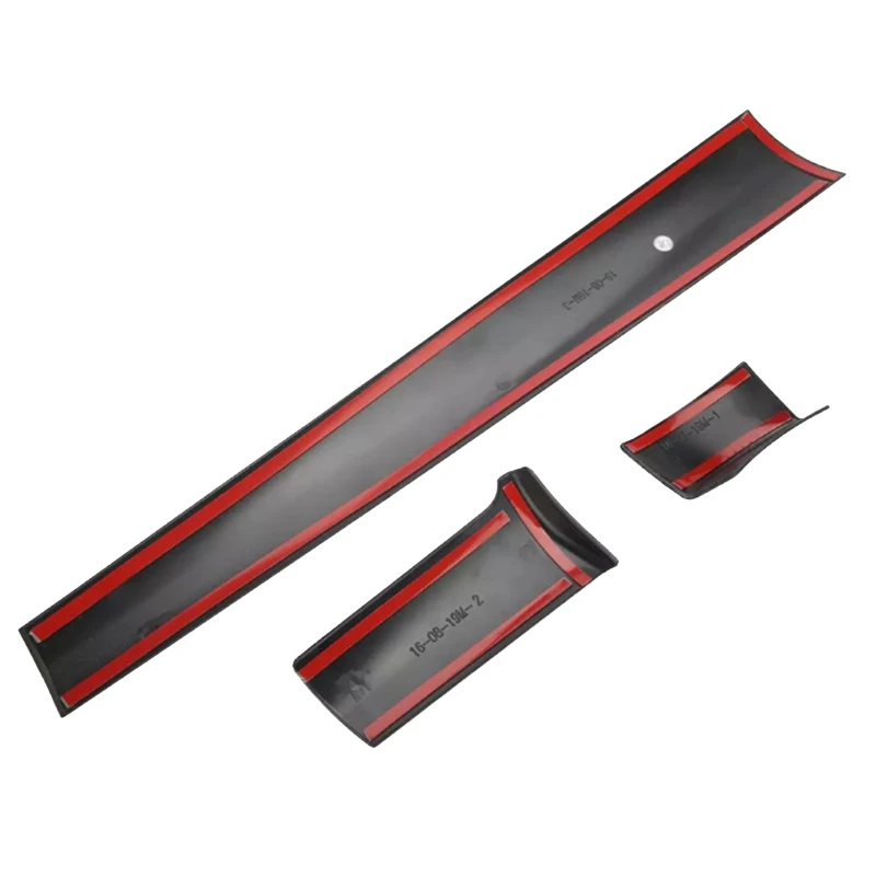 

3Pcs Carbon Fiber Color Car Interior Front Center Control Dashboard Stripe Cover Trim for Honda Civic 2016-2017
