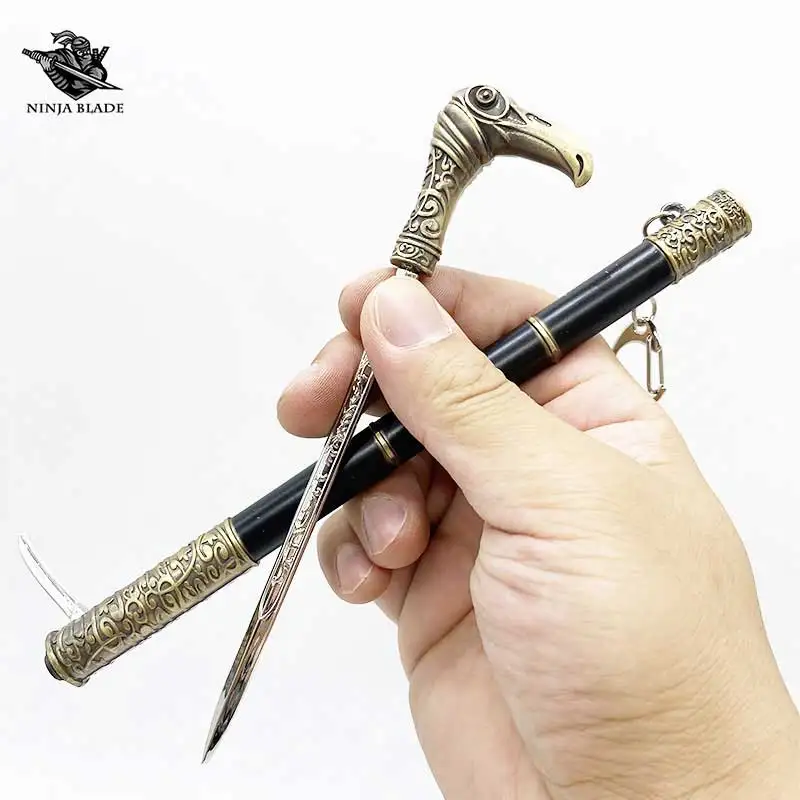 Трость трость мини-Реплика металлический нож брелок модель для продажи | Дом и