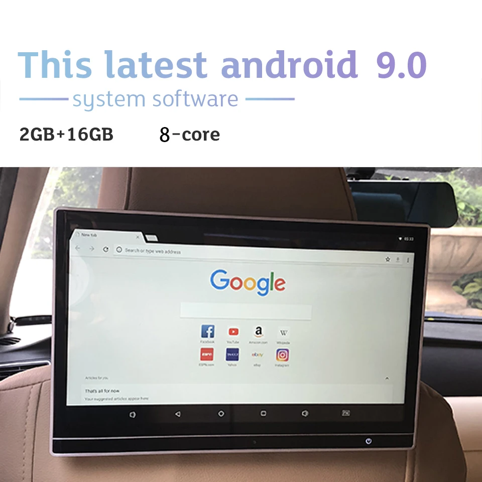 12 5 дюймовый Wifi Bluetooth Android автомобильный тв экран подголовник с монитором для BMW 1 2 3