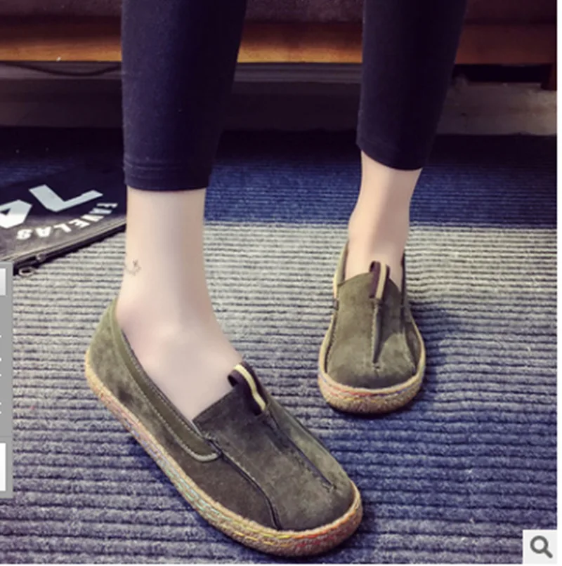 Кожаные повседневные лоферы обувь на плоской подошве женские кроссовки замшевые