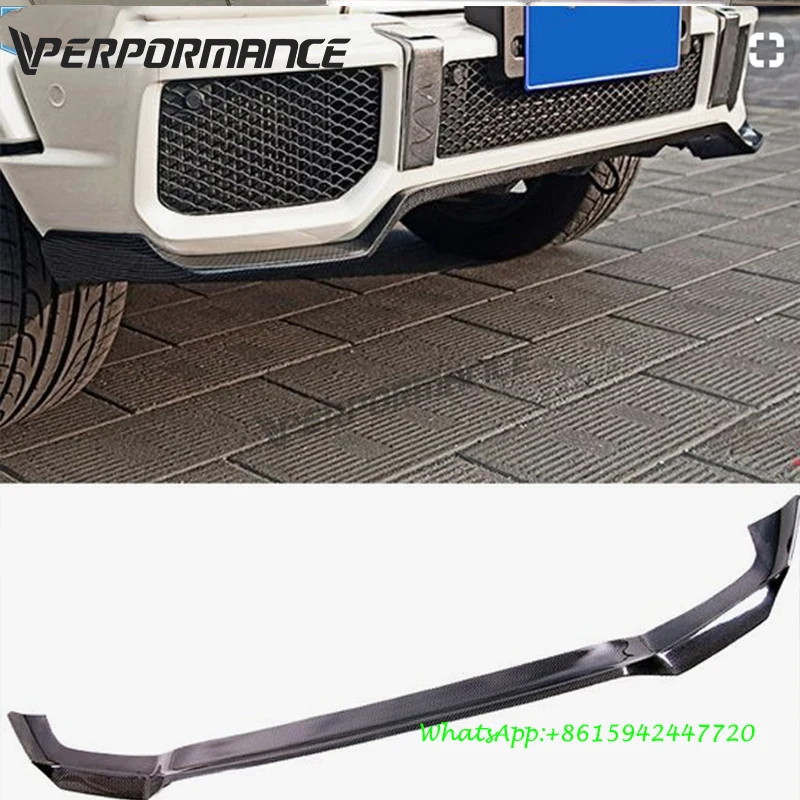 W463 Углеродные детали для G calss Углеродные Передние Губы для G63 G65 M-style передний спойлер splittercarbon материал 1990