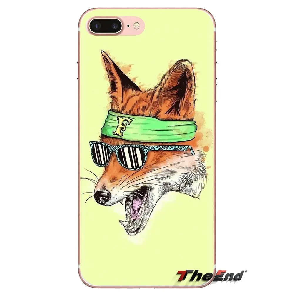 For Xiaomi Redmi 4 3 3S Pro Mi3 Mi4 Mi4i Mi4C Mi5 Mi5S Mi Max Note 2 funny fox Transparent Soft Cases Covers |
