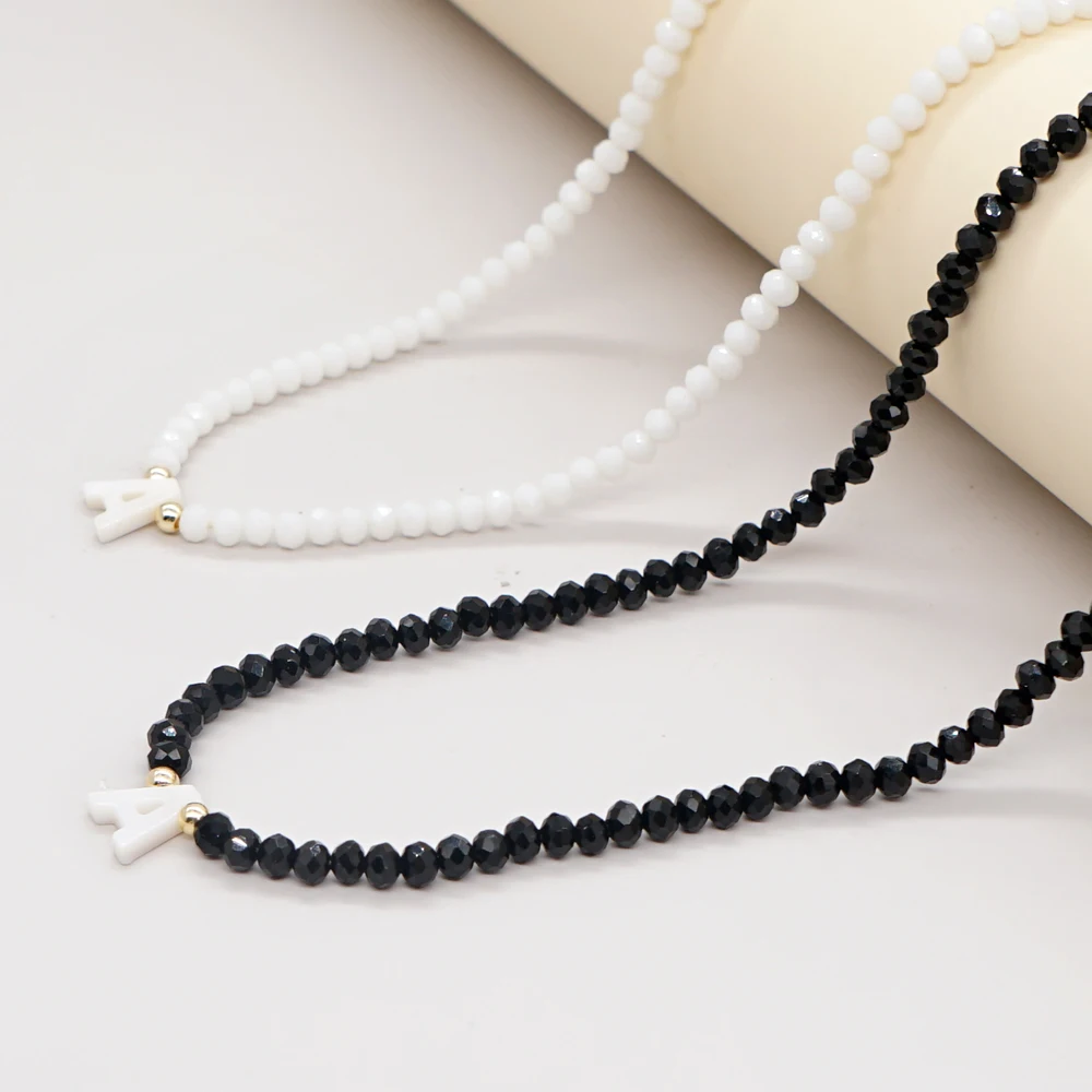 Go2Boho ожерелье из бисера с кристаллами под заказ искусственные знаки 26 букв сделай