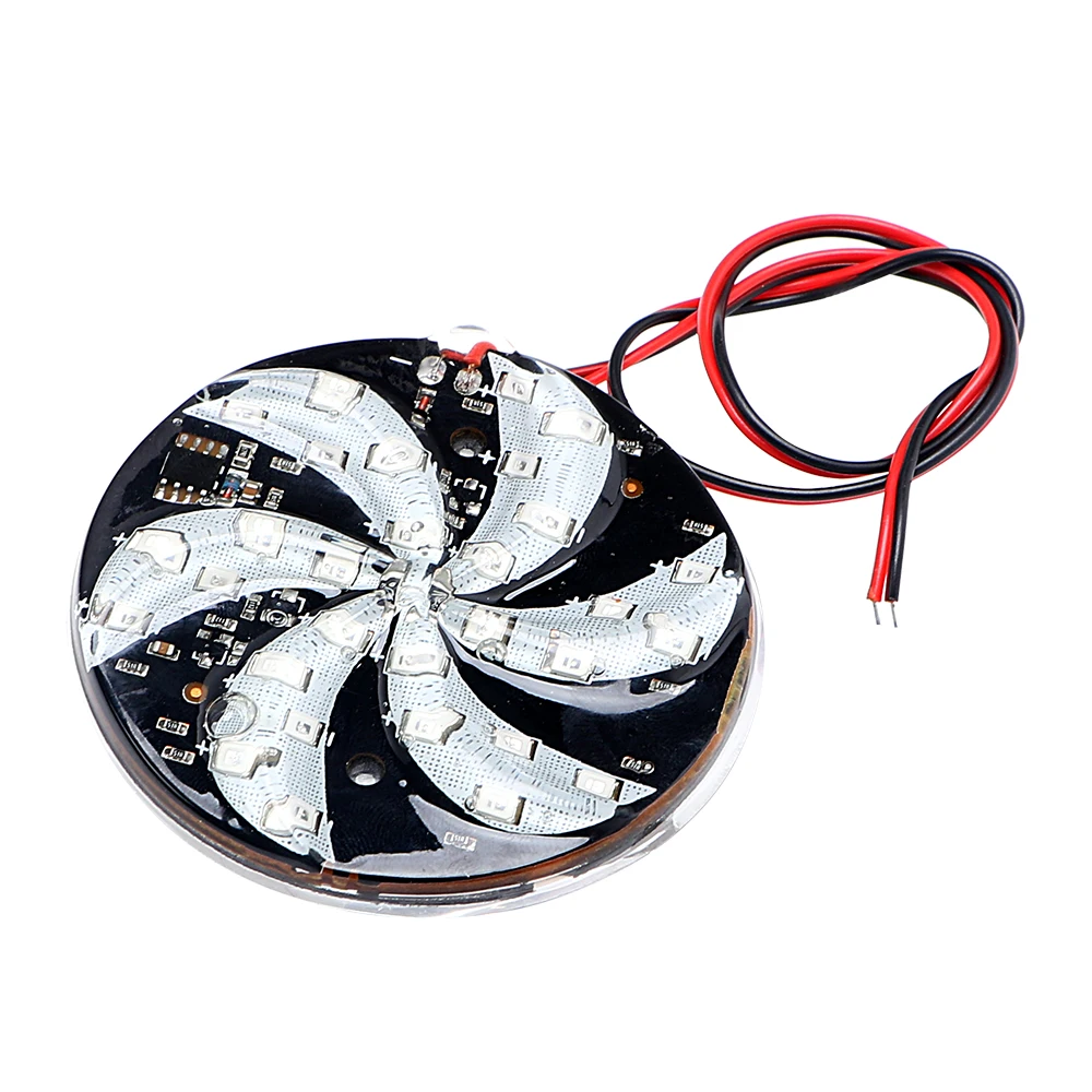 Modified Windmill Lights 12V Flash Lamp LED Strobe Light Car Styling Atmosphere 6/8/10cm Fire Wheel Motorcycle |