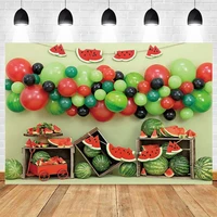 baby birthday watermelon photography backdrop photocall party decor photographic background banner photophone booth photo studio