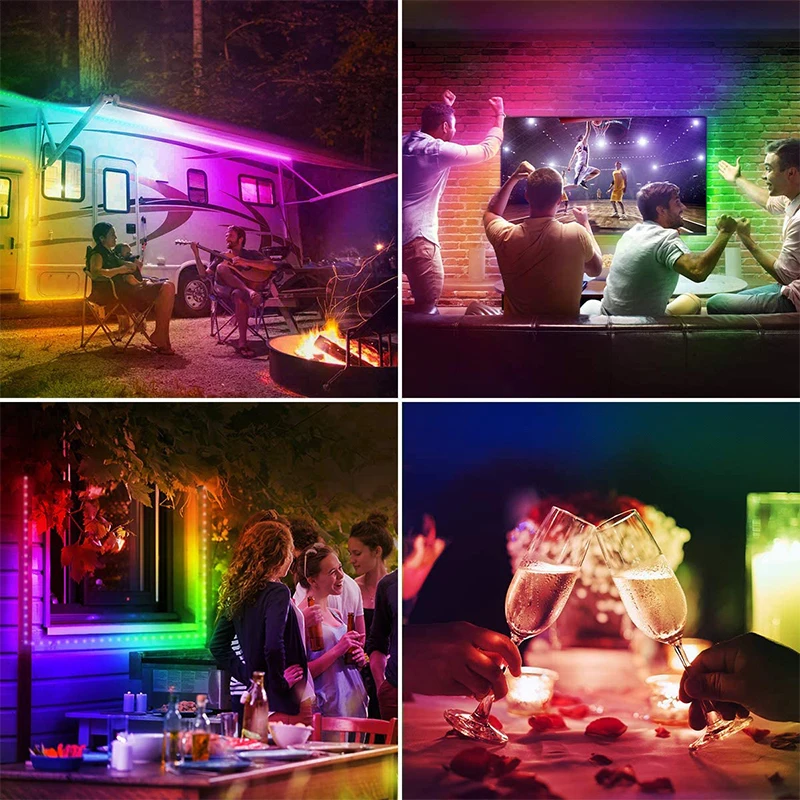 Светодиодная лента RGB 5050 с Bluetooth-управлением 5 м водонепроницаемая не подходит для