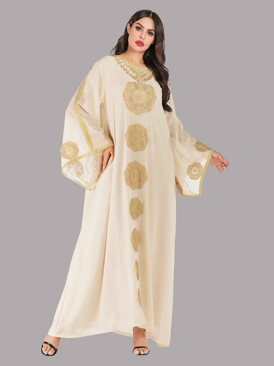 Abaya Dubai Muslim Hijab Dress Long Sleeve Kaftan Abayas For Women Caftan Turkey Islamic Clothing Oman Islam Turkish Robe | Тематическая