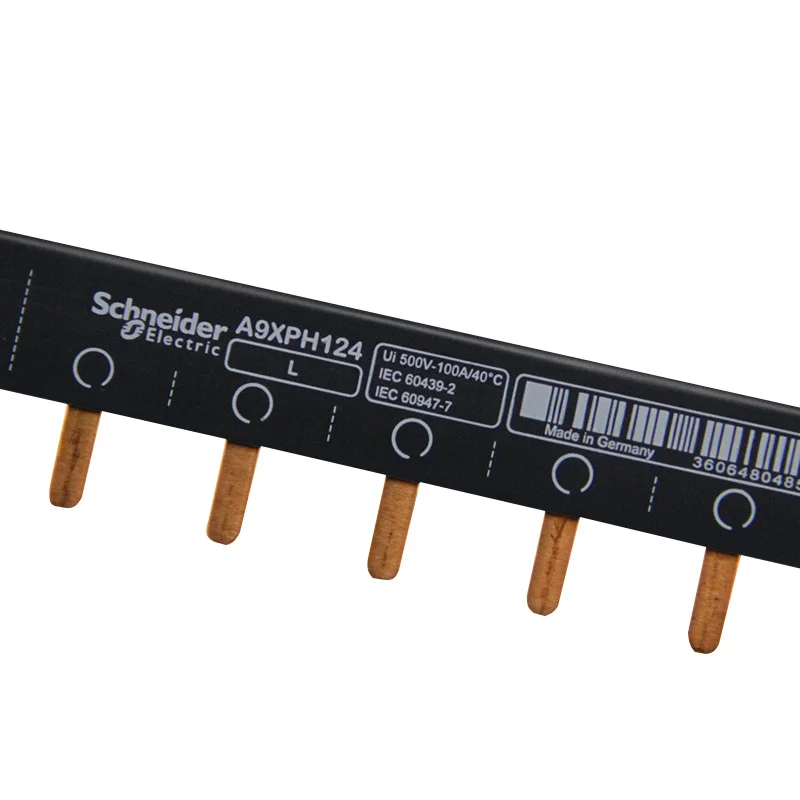 Circuit breaker connection, 1P copper bar, copper teeth, comb bus, single input single output 24 teeth 24-bit A9XPH124