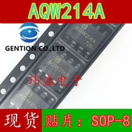 

10 шт. AQW214 AQW214A лапками углублением SOP-8 светильник соединение в наличии 100% новый и оригинальный