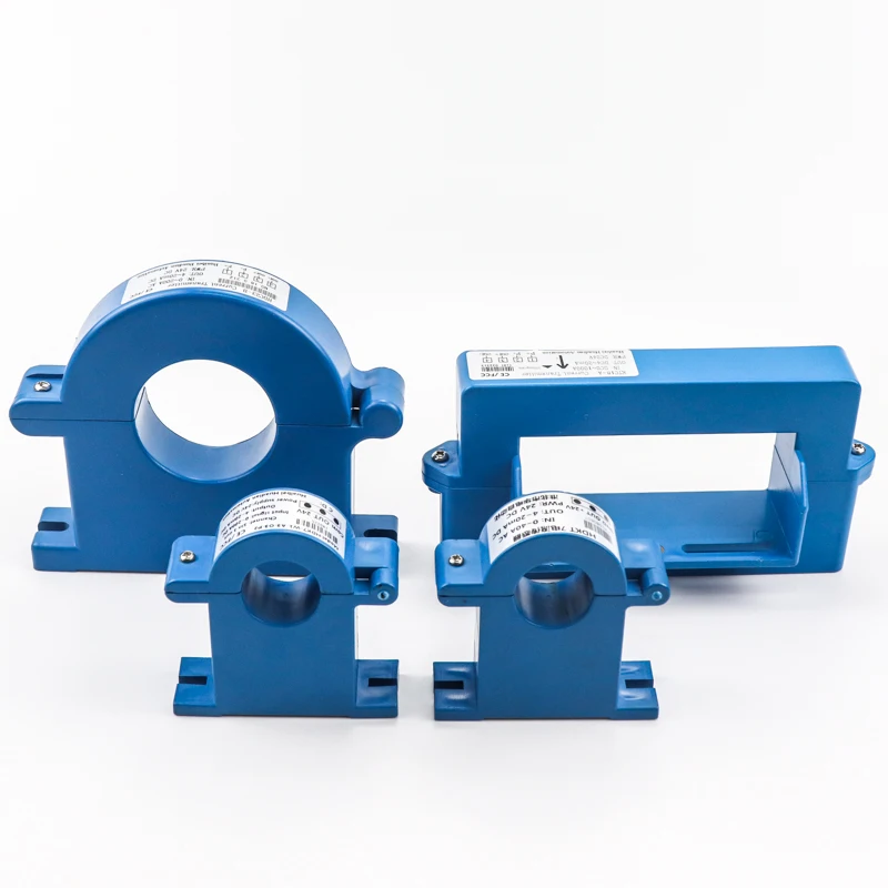 

35mm open clamp ac current transmitter 4-20ma 0-5v 0-10v dc hall current sensor 100A-100A range measurement