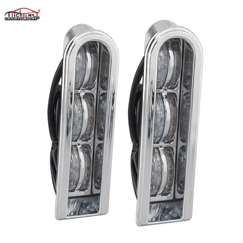 

Motorcycle Chrome Saddlebag Filler Support LED Insert Light For Harley Touring Electra Road King Glide Ultra Classic Limited