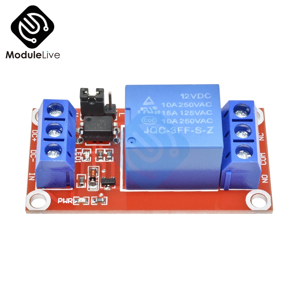 Одноканальная плата релейного модуля постоянного тока 12 В с стандартным
