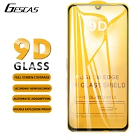 gescas 2pcs 9d screen protector tempered glass for ios phone 11 pro max x xr xs full cover protective phone transparent glass