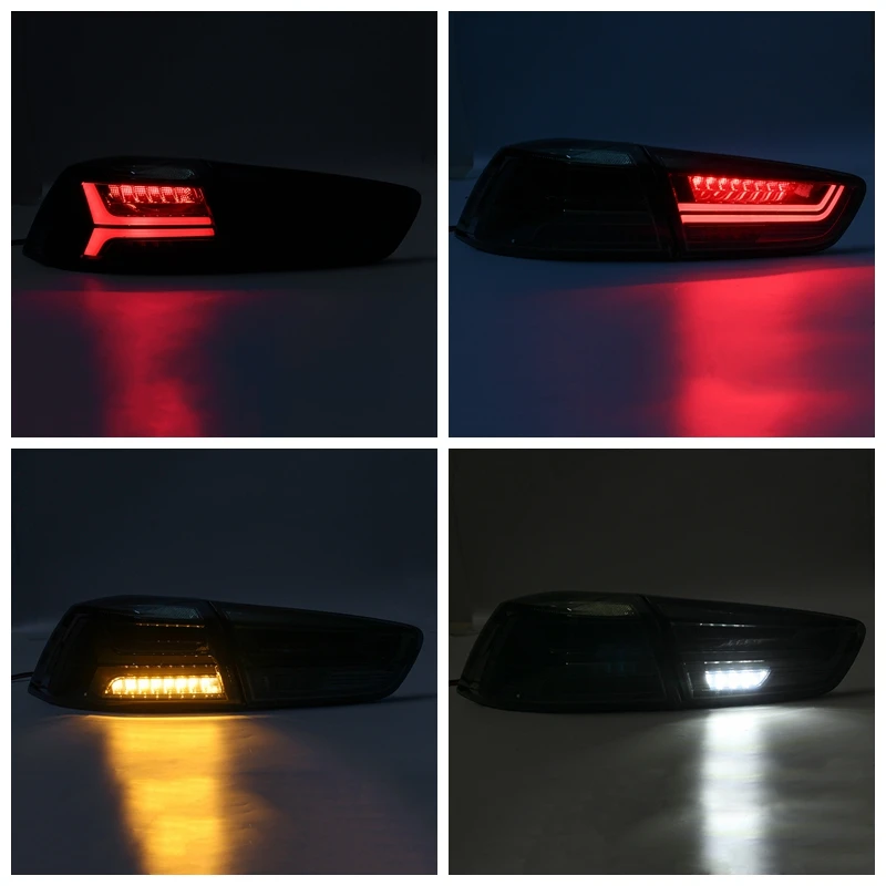 

2PCS Car Rear LED Tail Brake Light Lamp Signal LED DRL Stop Rear Lamp for Mitsubishi Lancer EVO x 2008 - 2017 Car Accessories