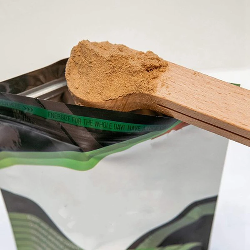 

5 Pcs Wooden Coffee Scoop and Bag Clip Measure Spoon 2-In-1 Bags Sealer Measuring Spoon for Beans,Espresso Coffee,Tea