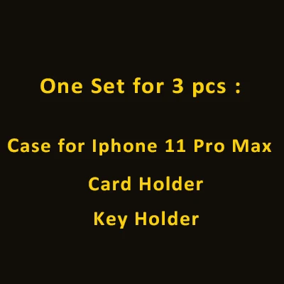 For Iphone11Pro Max Hiram Beron заказное имя держатель для карт Croco шаблон бизнес подарок роскошный кожаный Рождественский подарок Прямая поставка - Цвет: For Iphone11Pro Max