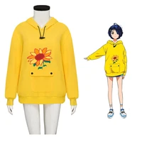 anime wonder egg priority ohto ai hoodie unisex yellow loose style pullover vest shorts ai sweatshirt cosplay outfits