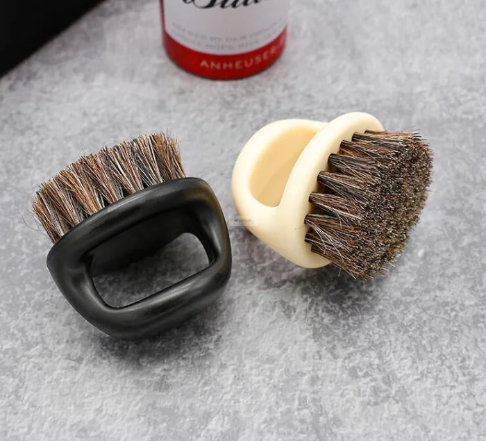 

1pc Ring Bristle Men Shaving Brushes Plastic beard brush Portable salon Barber razor comb face clean tools