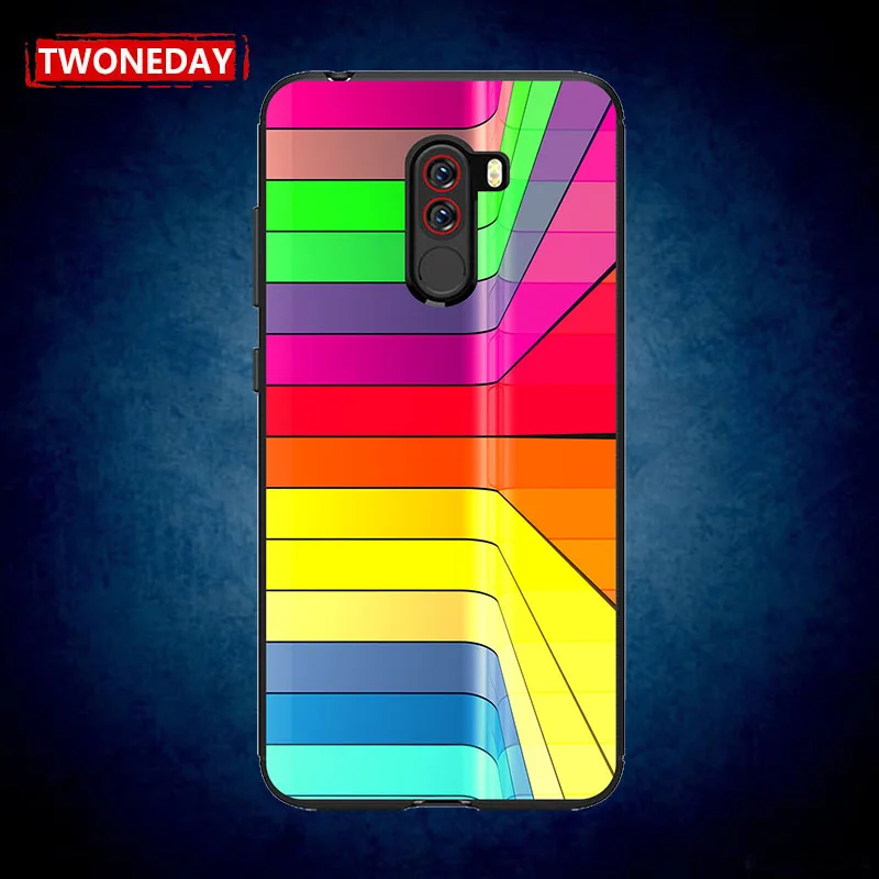 Fashion stripe Phone Case Cover For Xiaomi Pocophone F1 Mi 9T 9 8 SE A2 Lite Redmi K20 Note 6 7 Pro 7A |