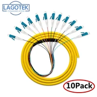 10pcslot 12 colors lcupc sm9125 g652d optical fiber pigtail bundle tail fiber pigtail free shipping