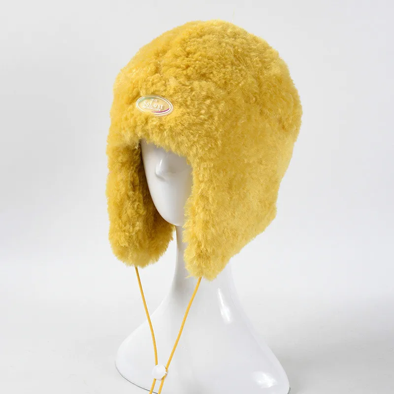 Зимняя женская шапка бомбер Мужская Утепленная утепленная ушанка зимняя для