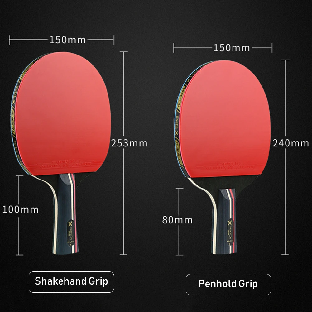 Ракетка для настольного тенниса 2 шт. Модернизированная 3 звезды углеродная