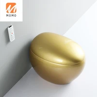 caxcreative european golden egg shaped instant heating toilet remote control automatic integrated color intelligent toilet