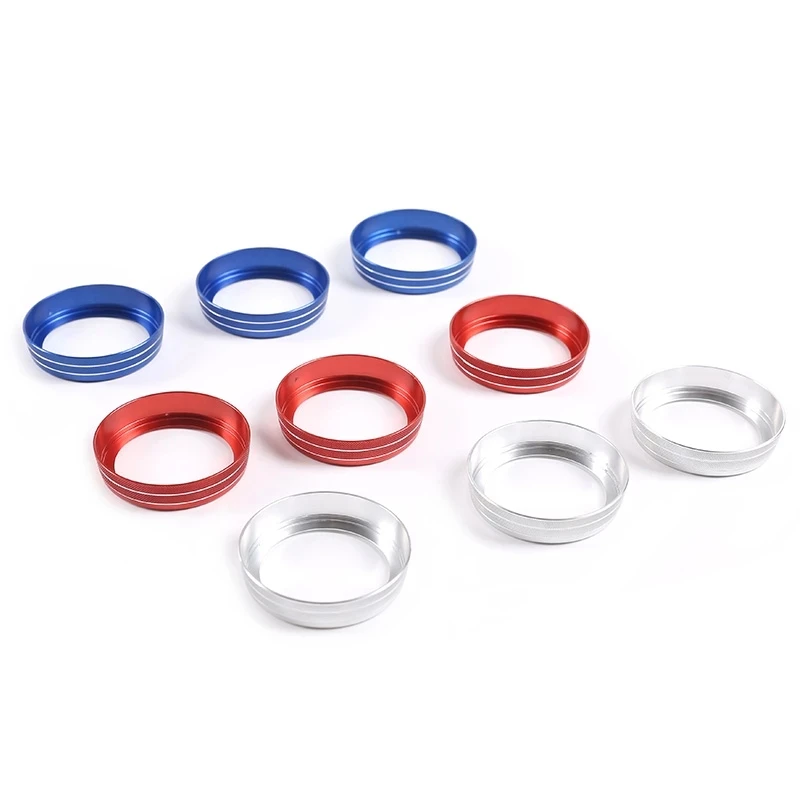 For Land Rover Defender 110 130 2020 Car styling Aluminum alloy Back Row Air Conditioning Knobs Trim Ring Accessories 3 Pcs | Автомобили и