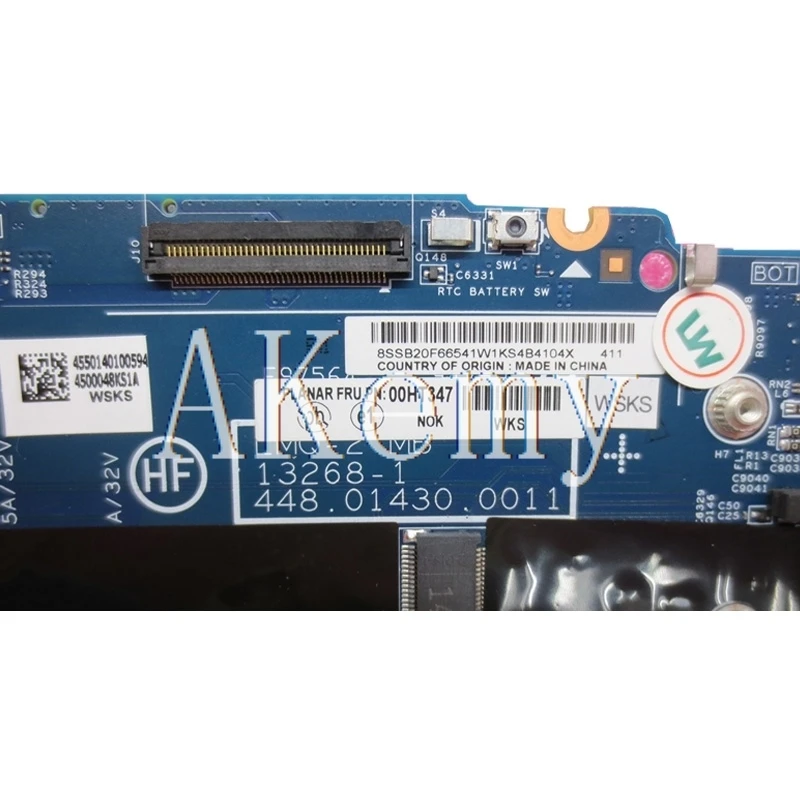 

X1C X1 Laptop motherboard For Lenovo ThinkPad X1C X1 carbon I7-4600U 8G Mainboard 00UP985 00HN757 04X5580 13268-1 48.4LY06.021