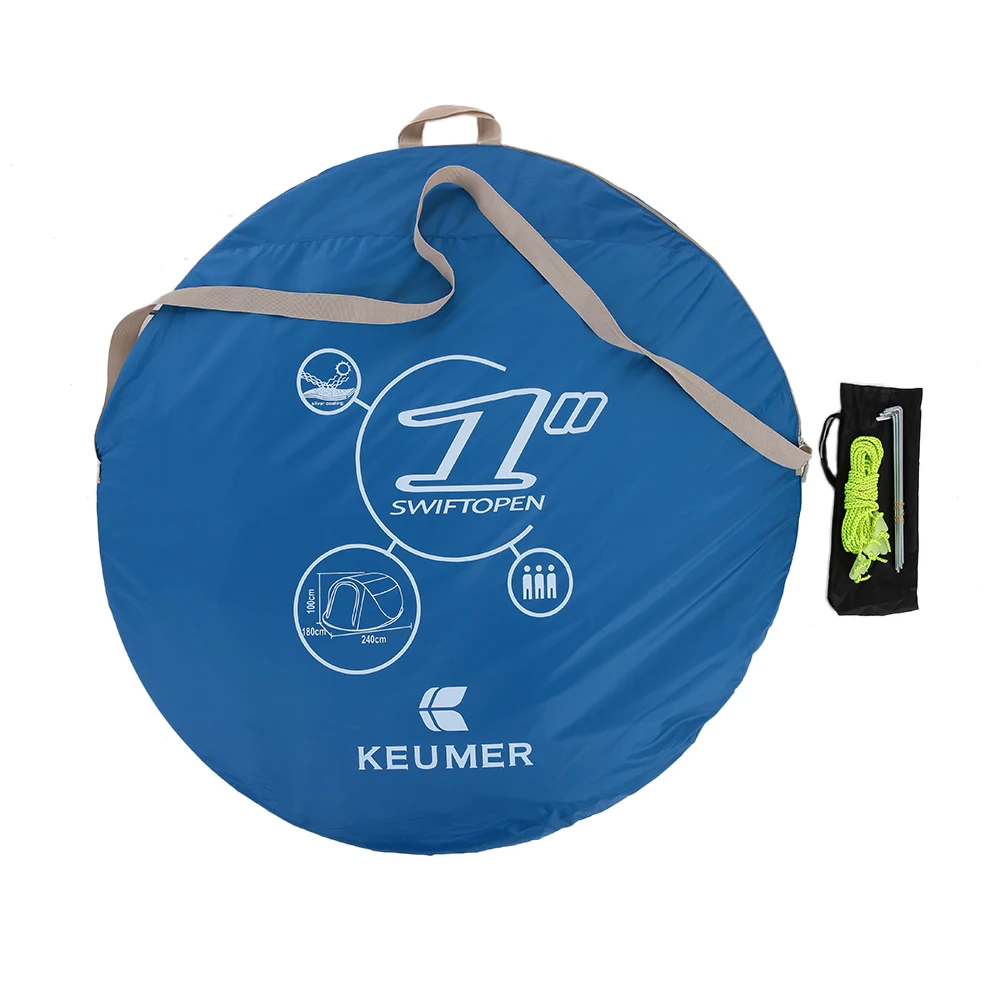KEUMER Beach Tent Pop Up Open Large Automatic Instant Setup Easy Foldable Shelter 240* 180* 100cm with anti-UV Coating Camping
