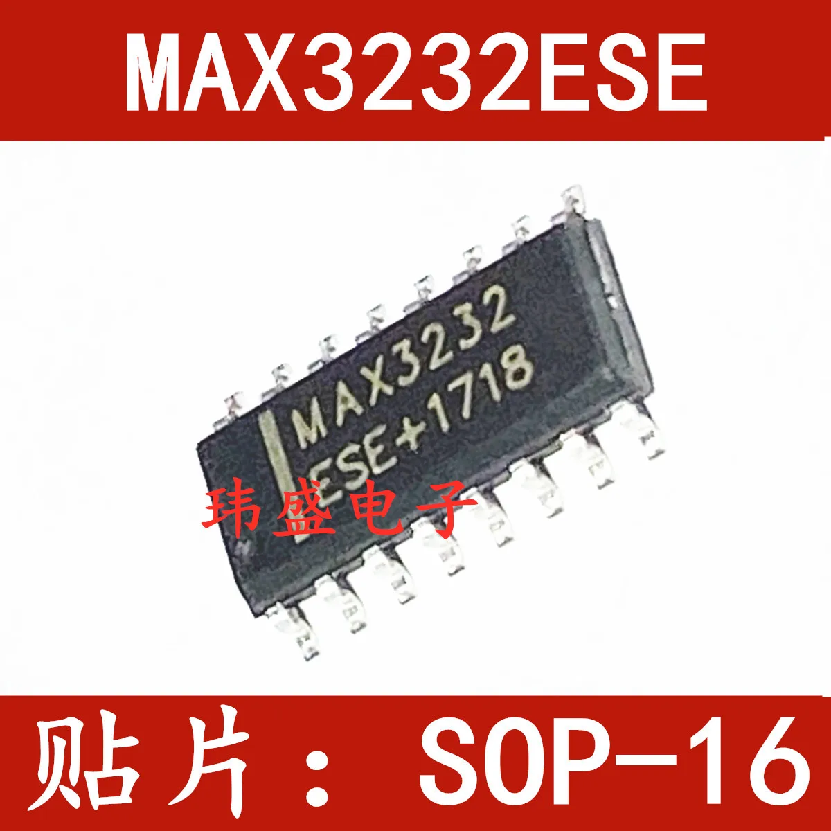 

Freeshipping 10PCS/LOT MAX3232 MAX3232CSE MAX3232ESE SOP16 RS-232
