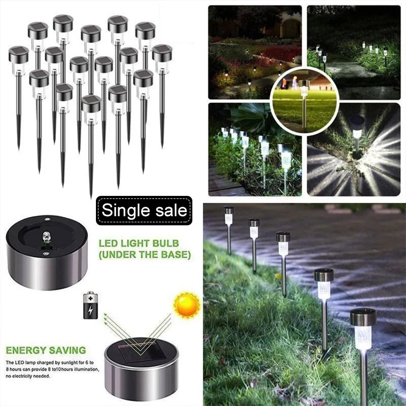 

1/4/10Pcs Led Solar Light Outdoor Solar Led Lawn Lamps Street Lighting Luminaria For Garden Decoration Solar Powered Path Lights