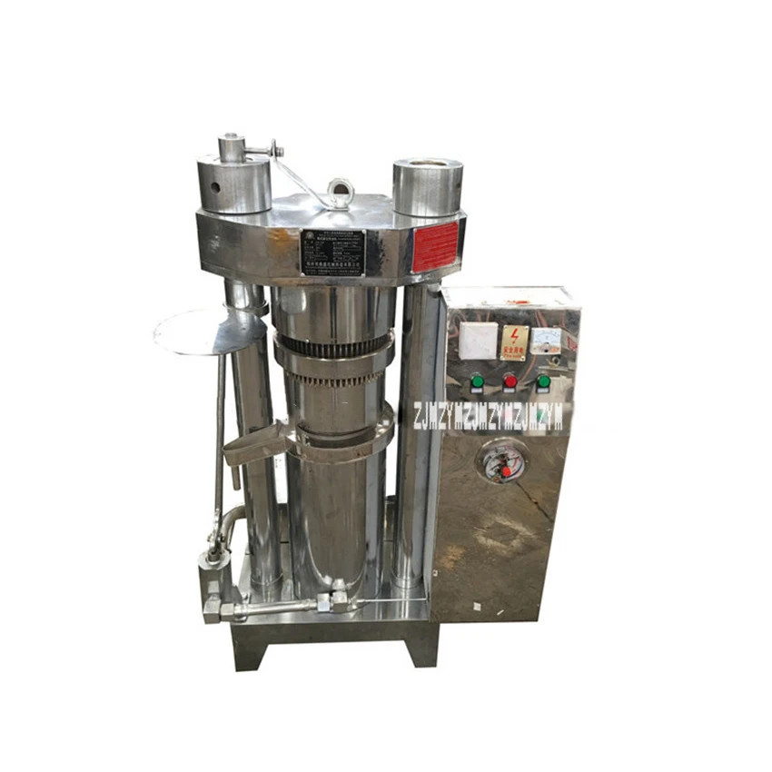

6ZL-180 220V/380V 30kg/h Automatic Heating Hydraulic Oil Press Machine Cocoa Beans Walnut Sesame Olives Sunflower Seed Oil Maker