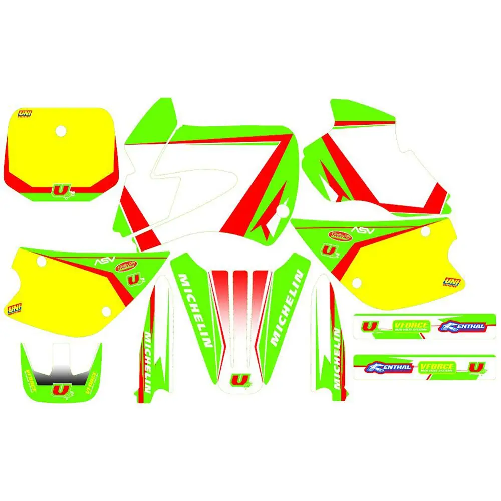 Наклейки для Kawasaki 80 KX Team Motocross 3M графические фоны наклейки KX80 1994 1995 1996 1997 1998 1999