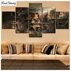 Алмазная вышивка с несколькими рисунками Строительный город, научная фантастика, стимпанк, полноразмернаякруглая алмазная живопись, 5d сделай сам, T219