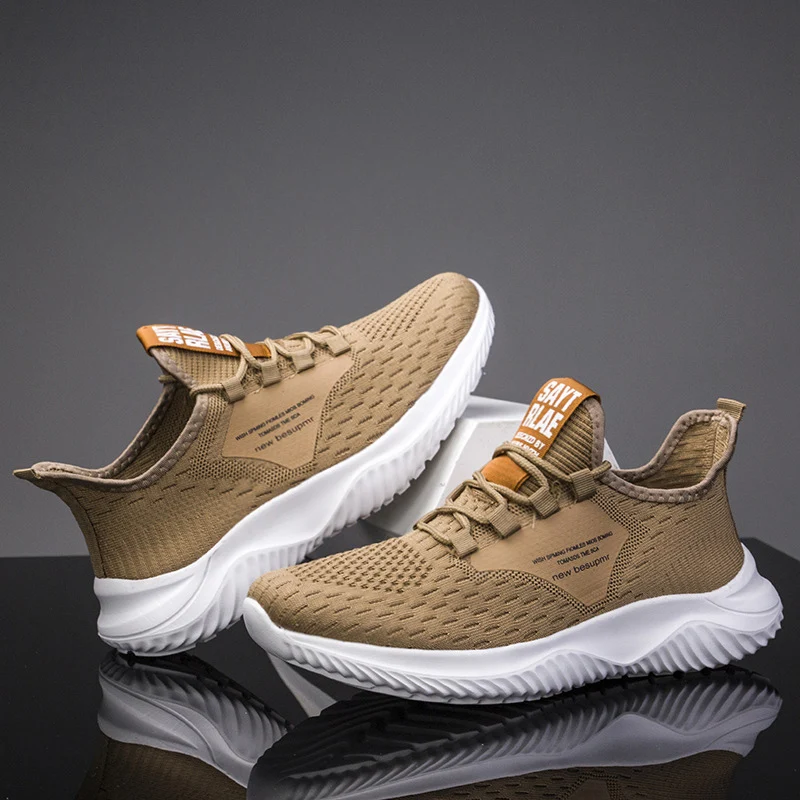 

Men's Casual Shoes Spring Breathable Light Jogging Shoes Lace-up Low-cut Student Footwear 2022 New Walking Cozy Vulcanized Shoes