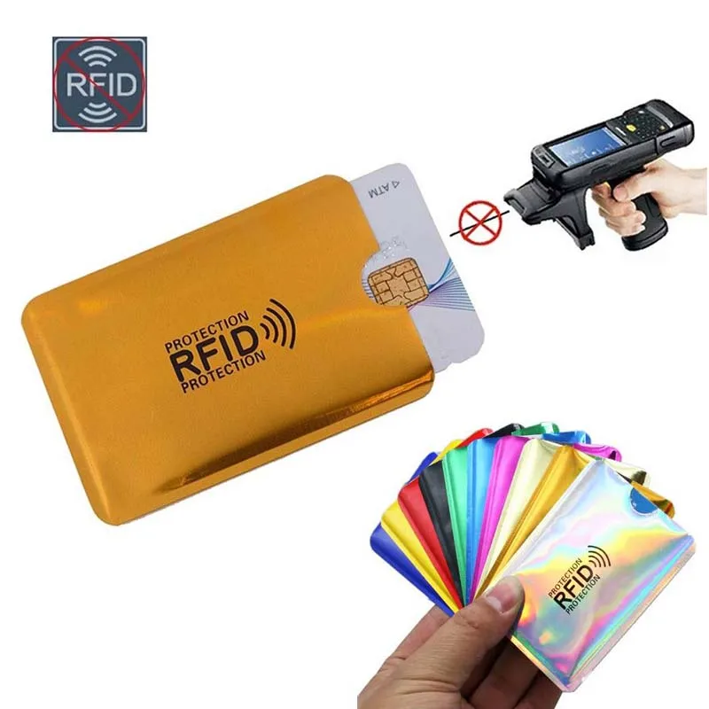 5 шт. многоцветный алюминиевый кошелек с защитой от RFID|Коробки и ящики для хранения| |