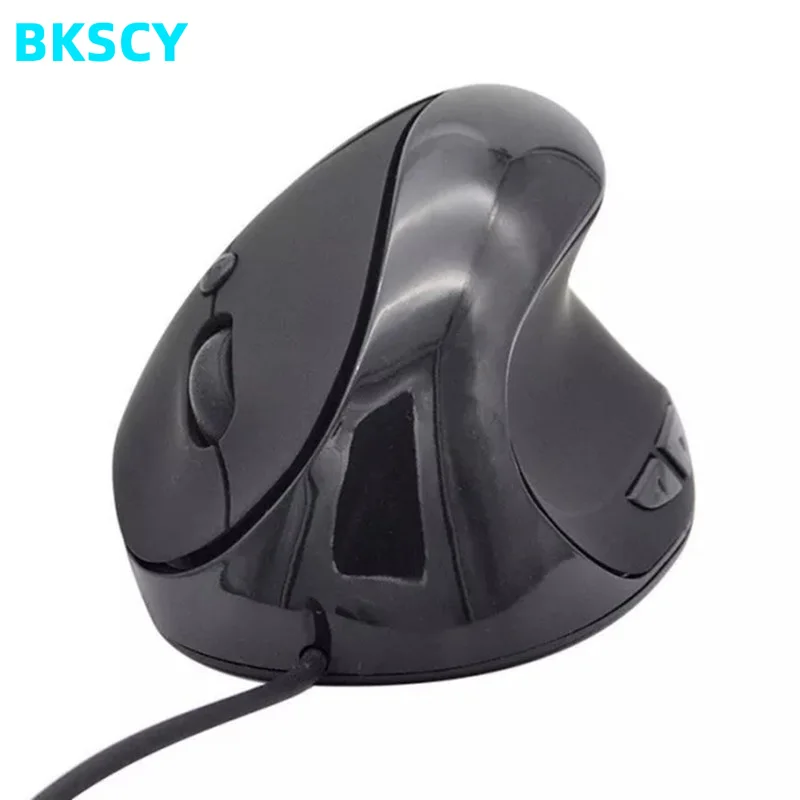 Bkscy Usb Проводная оптическая эргономичная мышь 6 кнопок с переключателем DPI