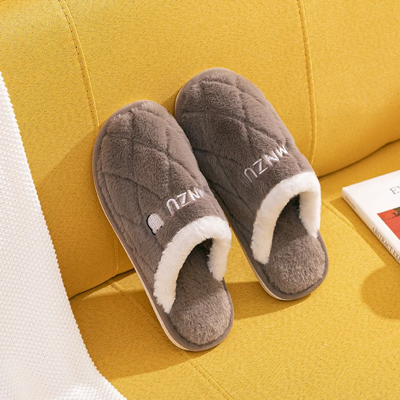 

winter Cotton slippers women's men's home shoes non-slip plush slippers women men sandals croc shoe