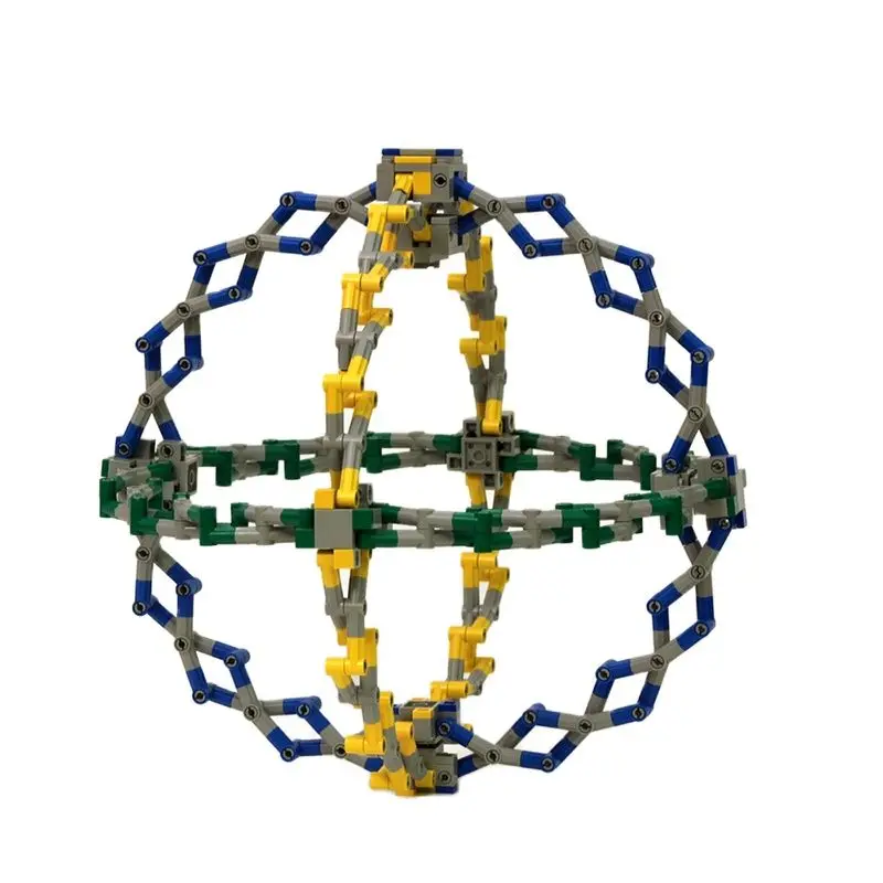

BuildMOC electricTensegrity Sculptures Deformed ball Sphere Building Blocks Dynamic Physics Balance Novel Bricks Toys Kids Child