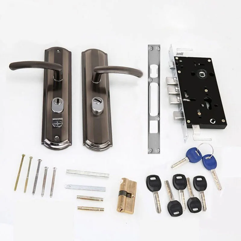 Универсальный дверной замок с защитой от кражи механический винтажный ручками