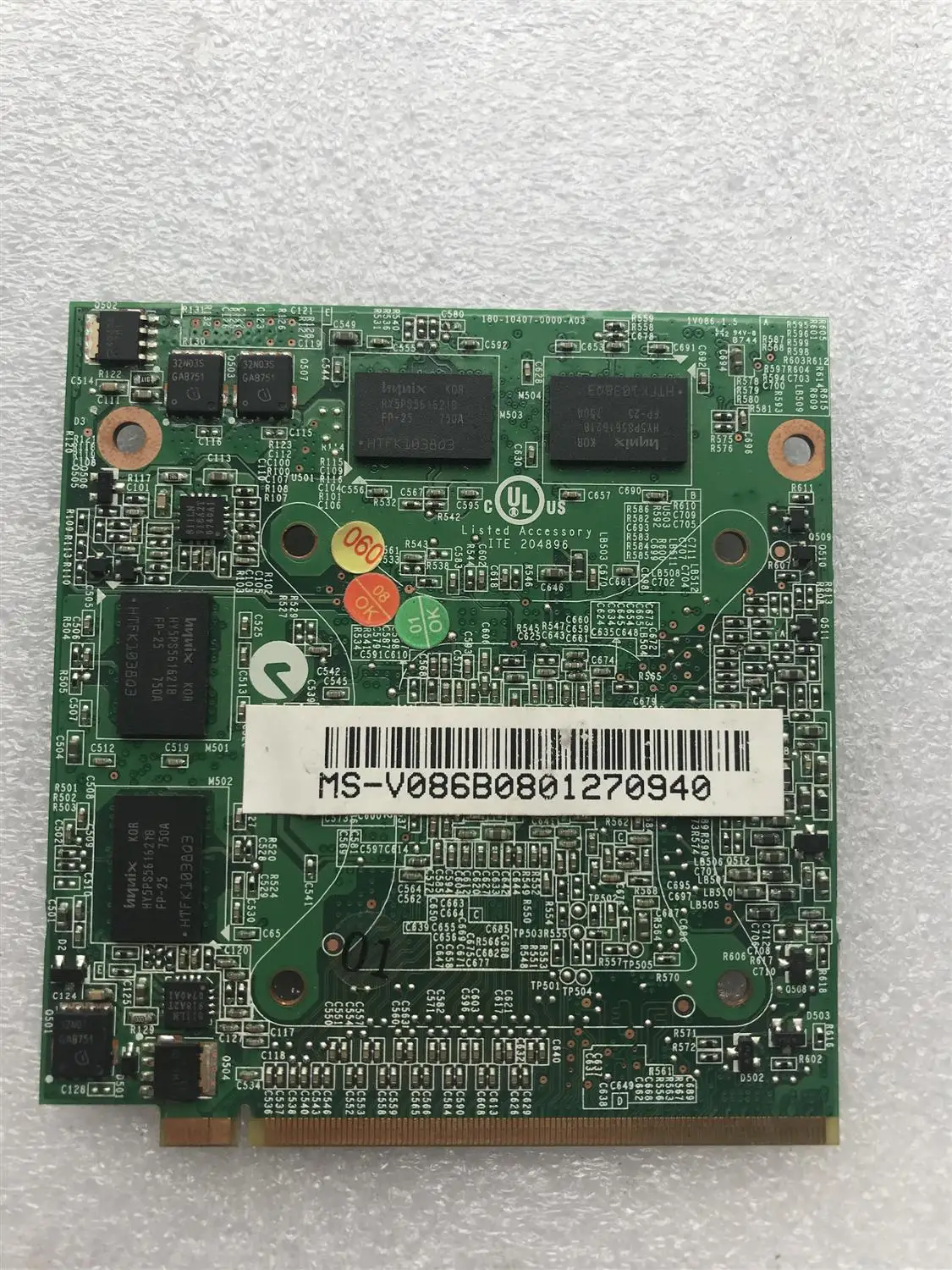 vg 8pg06 002 vg 8pg06 001 8600m gt 8600mgt vga видеодисплей ccard для 5920g