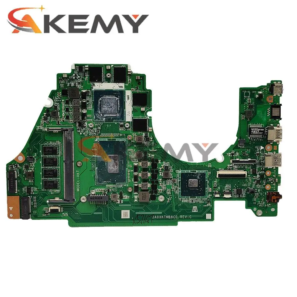 x571gt motherboard for asus vivobook x571g x571gd k571gd vx60gt laotop mainboard x571gt i7 9750h cpu 8gb ram gtx 1650v4g free global shipping