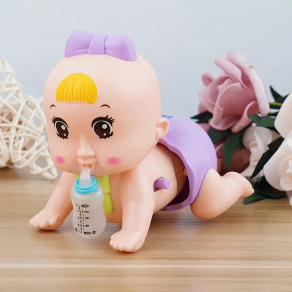 

Electric Baby Doll Singing Crawling Light Up Early Education Enlightenment Learning Baby Toy Girl Toy 0-3 Years Newborn Gift