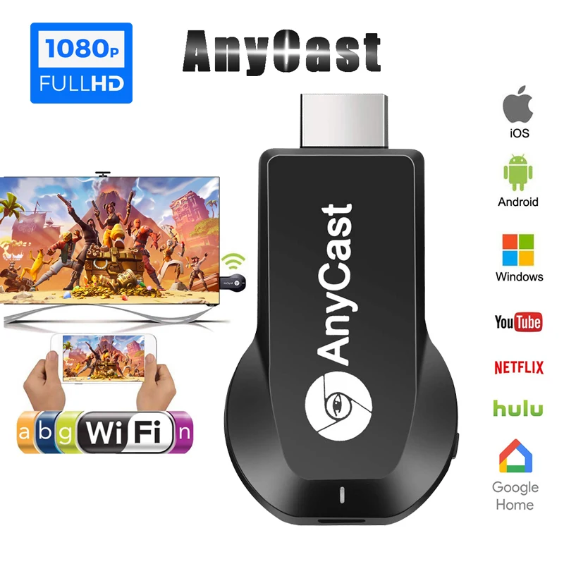 Экшн камера с Wi Fi подключением Дисплей ключ помощью кабеля USB Miracast обмена