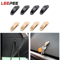 4pcs car hook clip car organizer auto hanger holder for bag keys purse grocery plastic clips fasteners car styling self adhesive