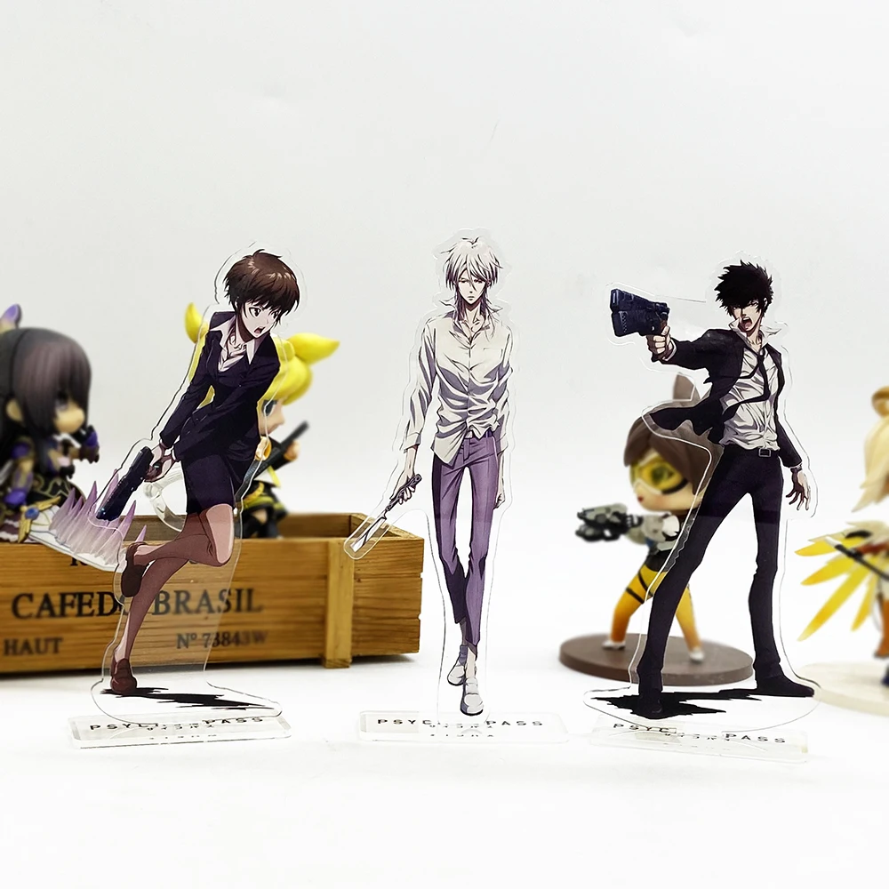 

Psycho Pass Kougami Akane Makishima acrylic standee figurines desk decoration cake topper