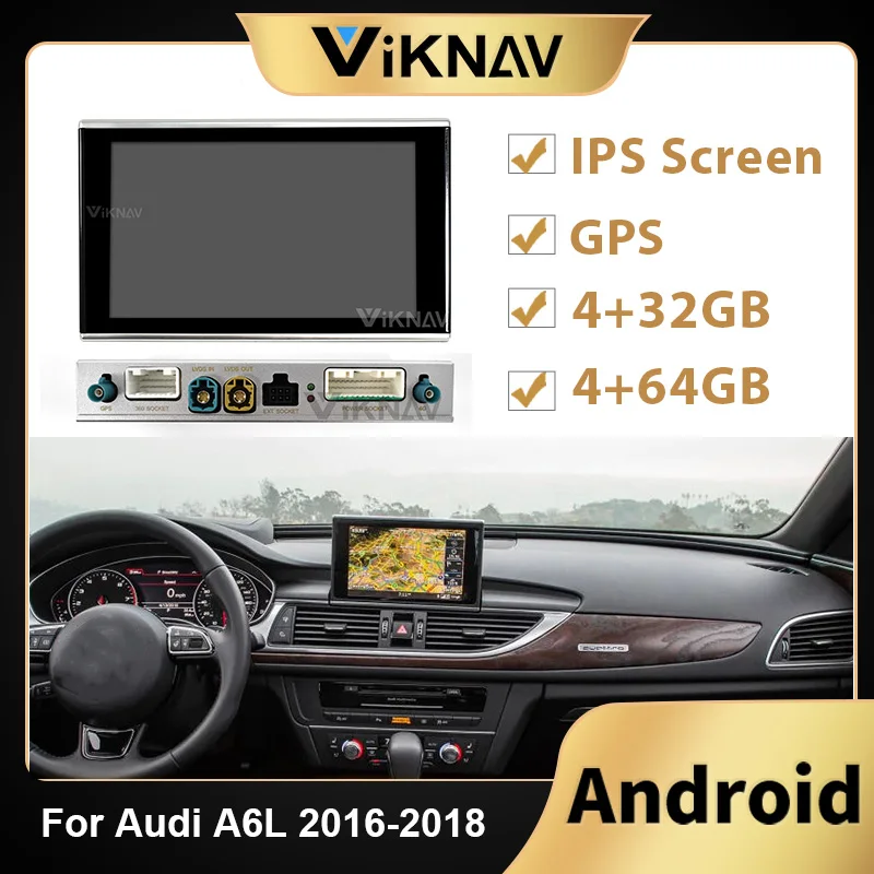 

Android Car Radio player Head Unit For AUDI A6 2016 2017 2018 Car Split machine Stereo Recorder DVD Multimedia Player